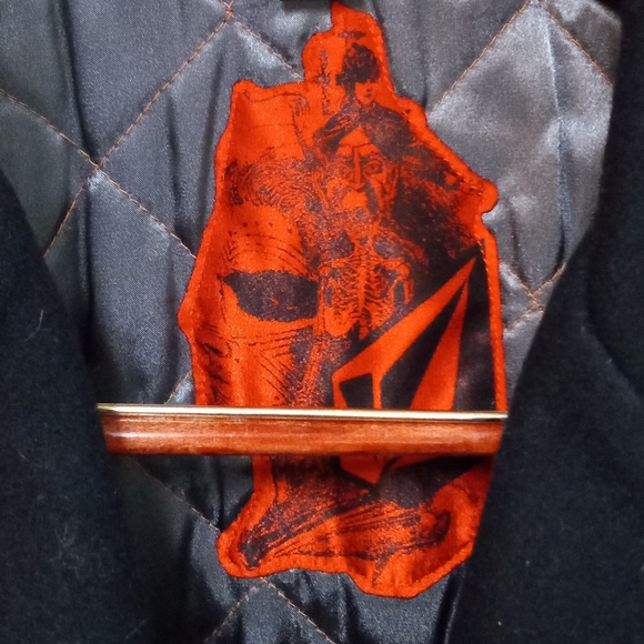 M WOMEN'S VOLCOM BLACK DOUBLE-BREASTED PEA COAT ZIP SECURE POCKETS W/O HOOD - Picture 5 of 13